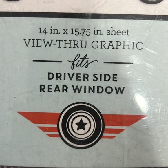 Joy Riders Cat perforated window cling size 14” x 15.75” - Picture 3 of 4